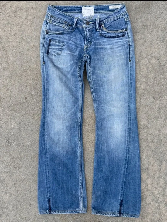 Taverniti So Jeans Y2K size 27 low rise flare denim Paris Hilton Jessica alba - Picture 3 of 15